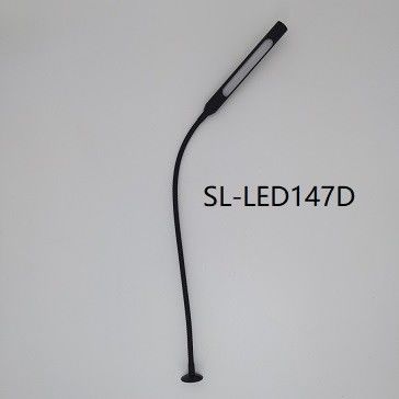 Hotel Project LED Touch Switch Reading Lamp CE Certified DC 12V Black Silver 0.35kg Indoor