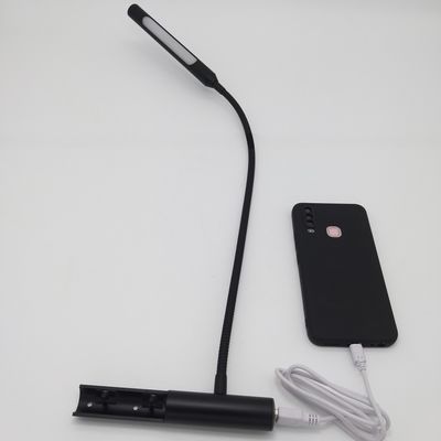 Hotel Project LED Touch Switch Reading Lamp CE Certified DC 12V Black Silver 0.35kg Indoor