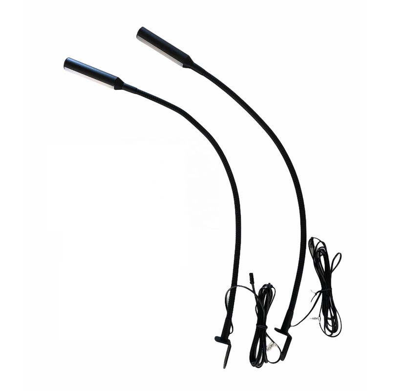 Hotel Project LED Touch Switch Reading Lamp CE Certified DC 12V Black Silver 0.35kg Indoor